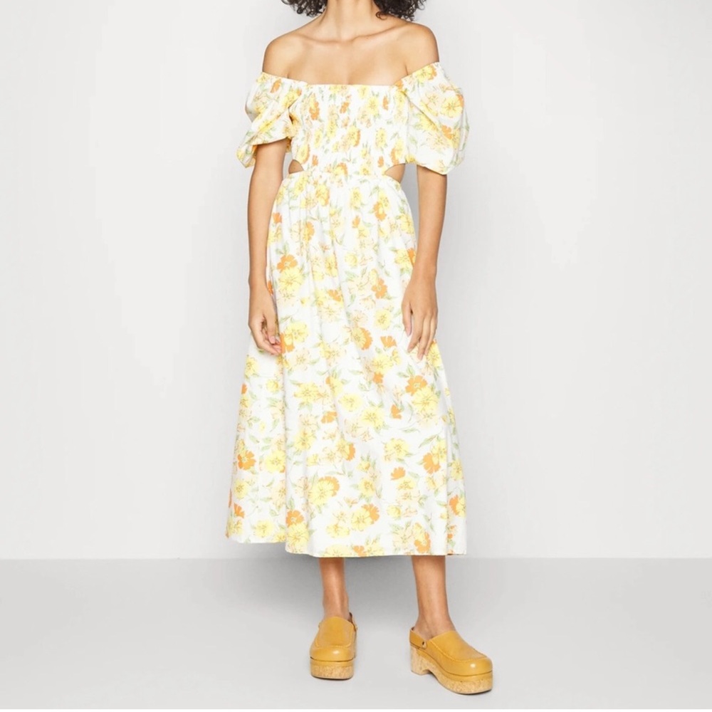 Faithful The Brand Loucetta Midi Dress in Palermo Floral Print Size M/6. NWT - Picture 7 of 11
